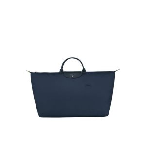 Bolsos De Viaje Longchamp Xl Recycled canvas Azul Marino | 615728EQB