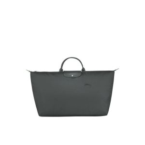 Bolsos De Viaje Longchamp Xl Recycled canvas Gris Oscuro | 975684GIF