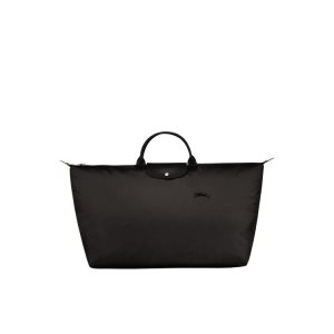 Bolsos De Viaje Longchamp Xl Recycled canvas Negras | 982437JRB