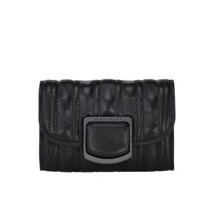 Cardholders & Coin Purses Longchamp Card Cuero Negras | 497163YVN