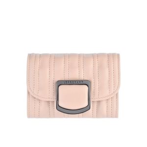 Cardholders & Coin Purses Longchamp Card Powder Cuero Rosas | 680954ACS
