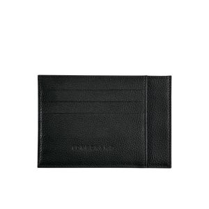 Cardholders & Coin Purses Longchamp Card Cuero Negras | 759234ZOT