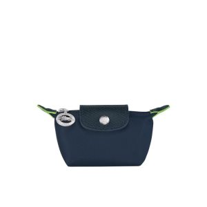 Cardholders & Coin Purses Longchamp Recycled canvas Azul Marino | 405936MOI