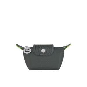 Cardholders & Coin Purses Longchamp Recycled canvas Gris Oscuro | 610329HPC