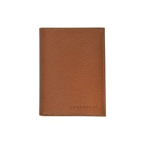 Carteras Longchamp Caramel Cuero Marrones | 210658ATM
