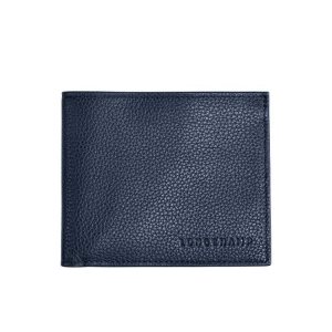 Carteras Longchamp Cuero Azul Marino | 473965QJK