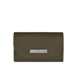 Carteras Longchamp Cuero Kaki | 389475WSO