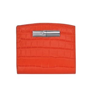 Carteras Longchamp Cuero Naranjas | 918730TYS