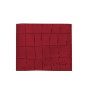 Carteras Longchamp Cuero Rojas | 635872QXD