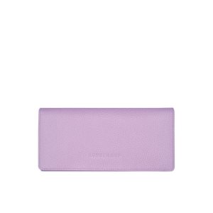 Carteras Longchamp Long Continental Cuero Moradas | 128354SLI