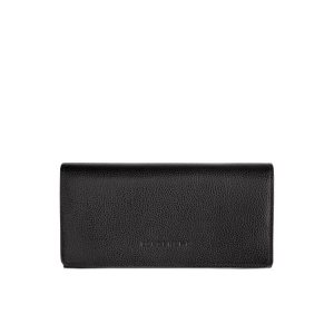 Carteras Longchamp Long Continental Cuero Negras | 639247VBN