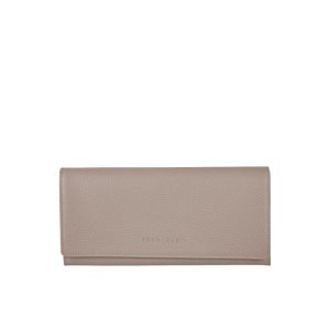 Carteras Longchamp Long Continental Turtledove Cuero Gris | 871602XDU