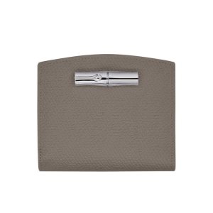 Carteras Longchamp Turtledove Cuero Gris | 084391MWG