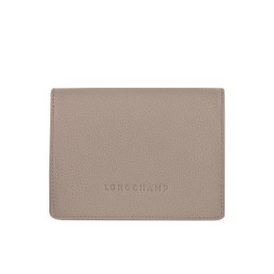 Carteras Longchamp Turtledove Cuero Gris | 615073JUR