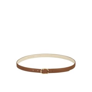 Cinturones Longchamp Caramel Cuero Marrones | 268541IFG