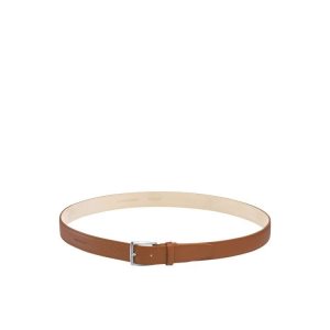 Cinturones Longchamp Caramel Cuero Marrones | 582079KJD