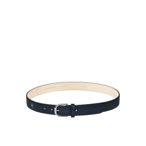 Cinturones Longchamp Cuero Azul Marino | 062938JTH