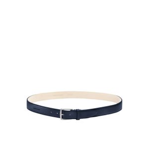 Cinturones Longchamp Cuero Azul Marino | 234751JBA