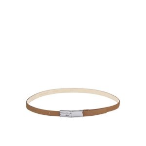 Cinturones Longchamp Cuero Beige | 296503THG