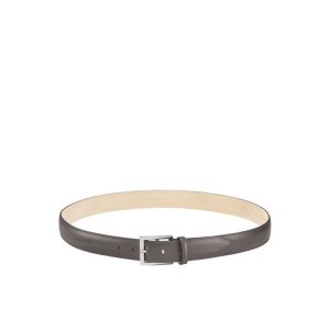 Cinturones Longchamp Cuero Gris | 408126NVH