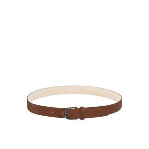 Cinturones Longchamp Cuero Marrones | 058967FHG