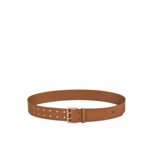Cinturones Longchamp Cuero Marrones | 175309BLP
