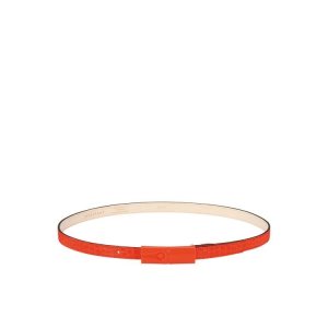 Cinturones Longchamp Cuero Naranjas | 567802KDZ
