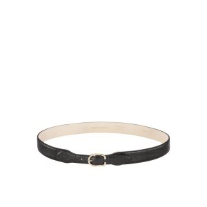 Cinturones Longchamp Cuero Negras | 165429NIQ
