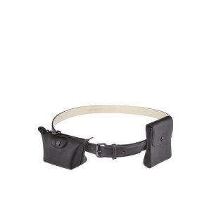 Cinturones Longchamp Cuero Negras | 694730EDF