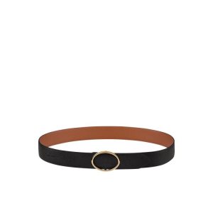 Cinturones Longchamp Cuero Negras | 761029FYC