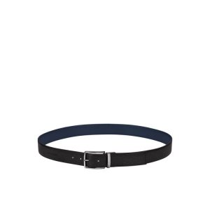 Cinturones Longchamp Cuero Negras Azul Marino | 916087BXY