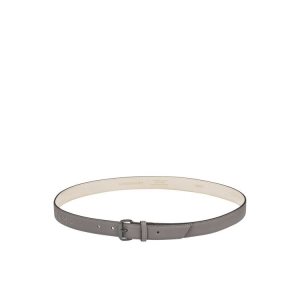Cinturones Longchamp Turtledove Cuero Gris | 094786CJU