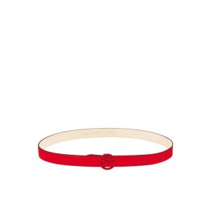 Cinturones Longchamp Vermilion Cuero Rojas | 563701QTN