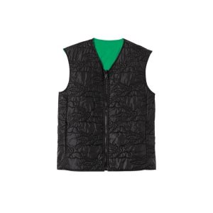 Coats & Jackets Longchamp Reversible Vest Other Negras Verde | 165482KWA