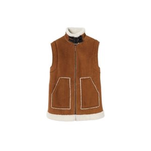 Coats & Jackets Longchamp Sin Manga Cuero Marrones | 025796WRH