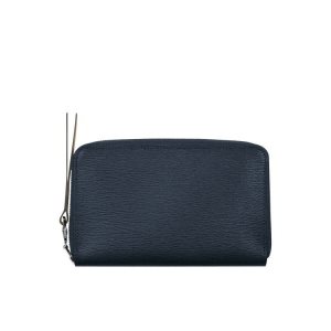 Compact Wallets Longchamp Lona Azul Marino | 820361JSH