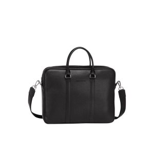 Document Holders Longchamp Briefcase S Cuero Negras | 037428UYI