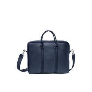 Document Holders Longchamp Briefcase S Cuero Azul Marino | 102596UDQ