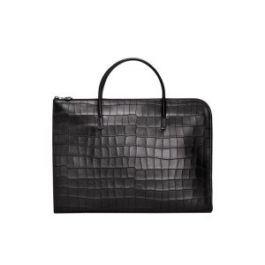 Document Holders Longchamp Briefcase S Cuero Negras | 421695ESM