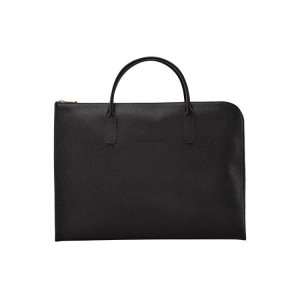 Document Holders Longchamp Briefcase S Cuero Negras | 438970GOJ