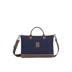 Document Holders Longchamp Briefcase S Lona Azules | 267358VKT