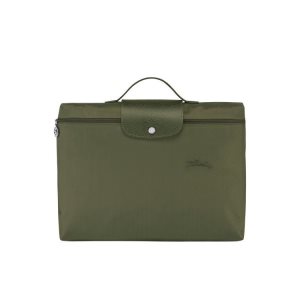 Document Holders Longchamp Folder Forest Recycled canvas Verde | 971806JIY