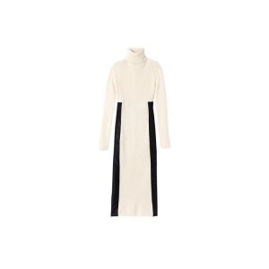Dresses & Skirts Longchamp De Punto Long Ecru Lana Beige | 462391TFA