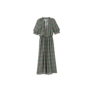 Dresses & Skirts Longchamp Long Sintetico Fibres Gris Verde | 534712GUT