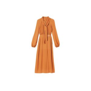 Dresses & Skirts Longchamp Saffron Lana Naranjas | 864021KQO