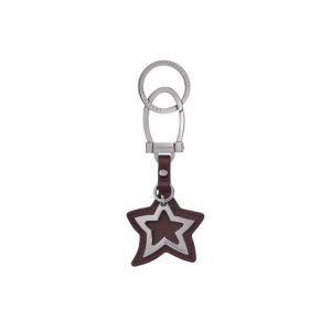 Key Rings Longchamp Cuero Burdeos | 631492ACL