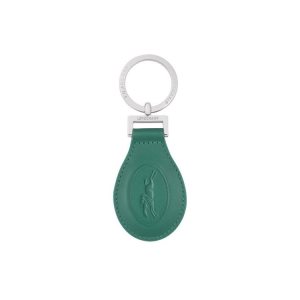 Key Rings Longchamp Cuero Gris Verde | 205614MHF