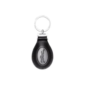 Key Rings Longchamp Cuero Negras | 386541ISJ