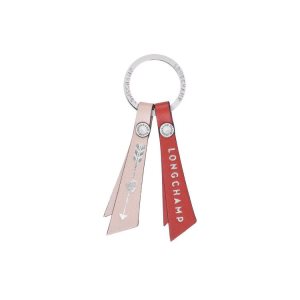 Key Rings Longchamp Cuero Rosas | 608531XPI