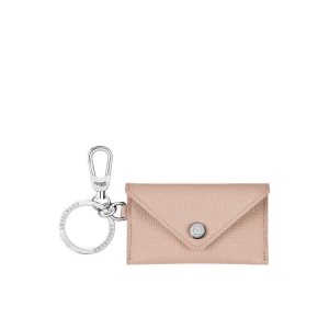 Key Rings Longchamp Envelope Ring Hawthorn Cuero Rosas | 012567FHI